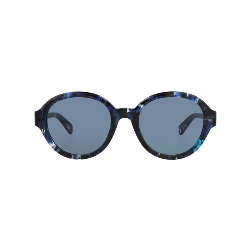 Chloé Round-Frame Recycled Acetate Sunglasses - Blue Blue Blue - Multi - Blue Lens