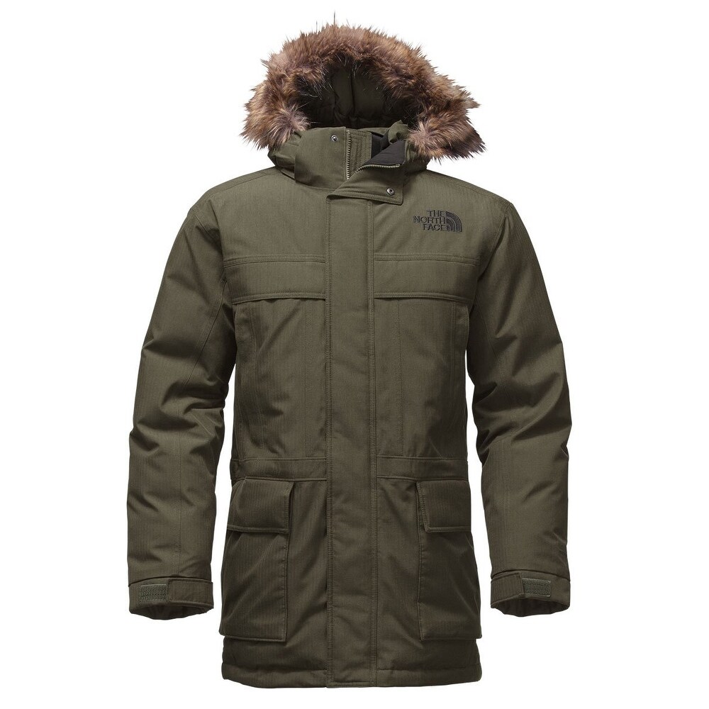 north face parka mens green