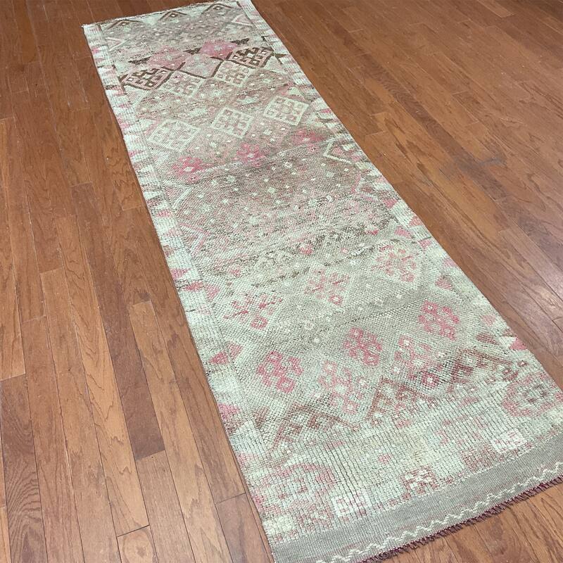 HERAT ORIENTAL Handmade Turkish Oushak Wool Runner - 2'9" x 9'6"
