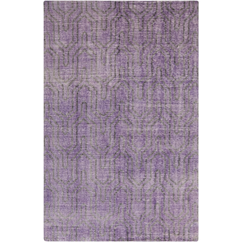 Hand-knotted Bridport Contemporary Wool Area Rug
