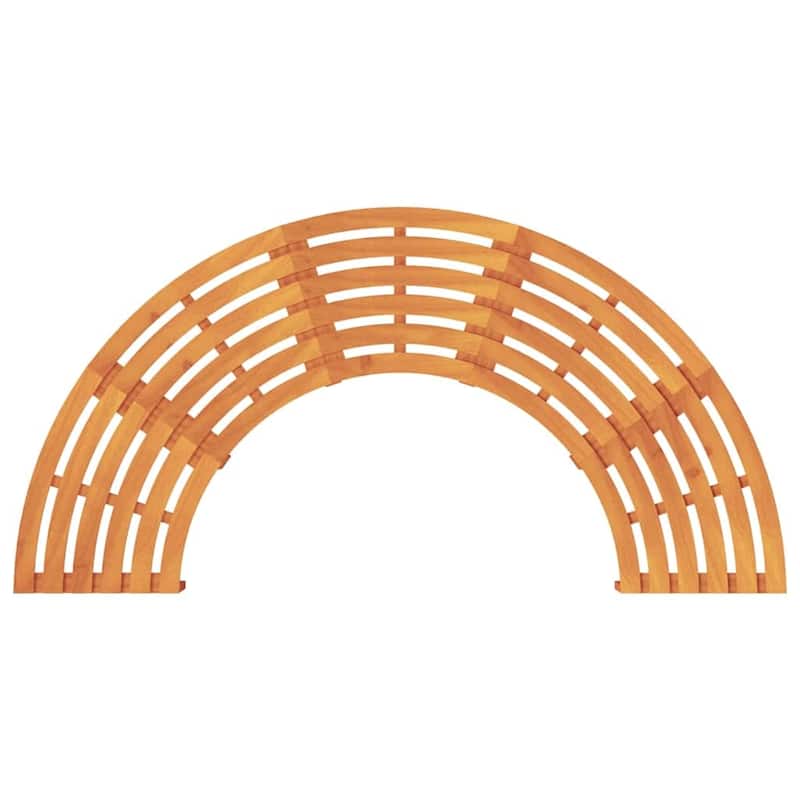 vidaXL Tree Bench Outdoor Patio Wooden Bench for Backyard Porch Park Wood