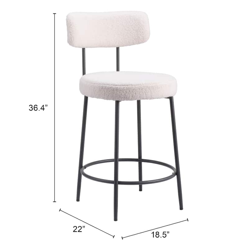 Blanca Counter Stool Ivory