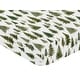preview thumbnail 3 of 4, Sweet Jojo Designs Sage Green Woodland Boy Girl Gender Neutral Unisex Fitted Crib Sheet Forest Themed Pine Tree Watercolor Woods