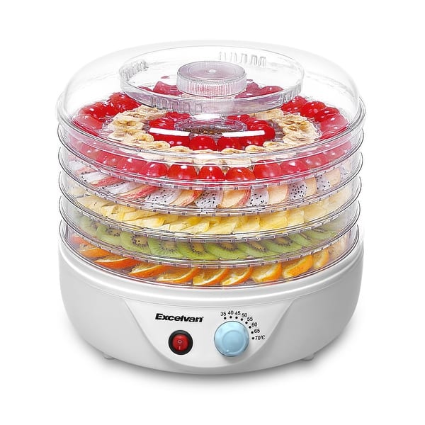 Excelvan 5 Tier Electric Food Fruit Dehydrator, Food Preserver with  Adjustable Temperature Control - Bed Bath & Beyond - 28070431