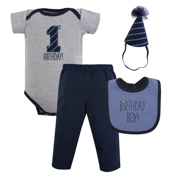 slide 1 of 1, Hudson Baby Infant Boy Birthday Boxed Giftset, Birthday Boy, 12-18 Months - Birthday Boy - 12-18 Months 12-18 Months - Birthday Boy