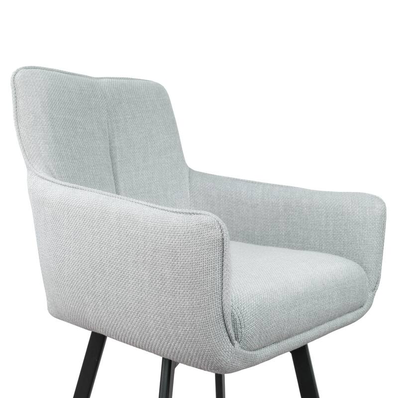 Art Leon Swivel Upholstered Modern Counter Stools with Metal Legs(Set of 2)