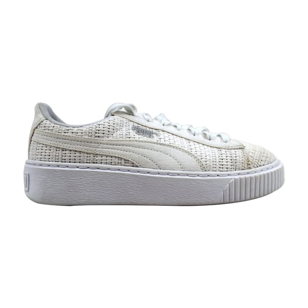 puma basket weave platform sneaker