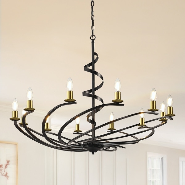 Vintage Swirling Ribbon Shaped Candle Chandelier On Sale Bed Bath Beyond 42441909