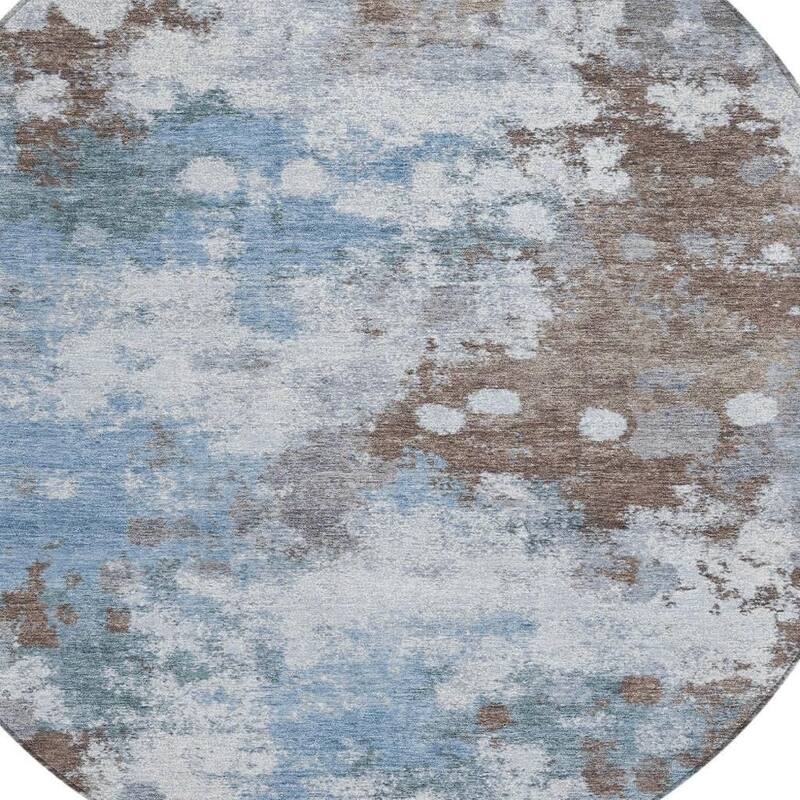 HomeRoots Abstract Transitional Rectangle Outdoor Rug