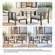 preview thumbnail 78 of 195, Outdoor Teak Solid Wood Patio Furniture Set Loveseat Armchair Table Collection