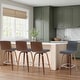 preview thumbnail 79 of 78, Skara Mid-Century Swivel Counter Stool, Upholstered Counter Height Chair with Bentwood Legs
