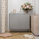 preview thumbnail 39 of 56, Clihome 2-Door Storage Media Accent Buffet Sideboard