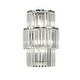 preview thumbnail 2 of 10, Modern Indoor Sconce 3-Light Chrome Drum Crystal Chandelier
