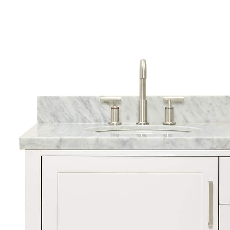 Ariel R073DCWOVO Bayhill 73" Free Standing Double Basin Vanity Set