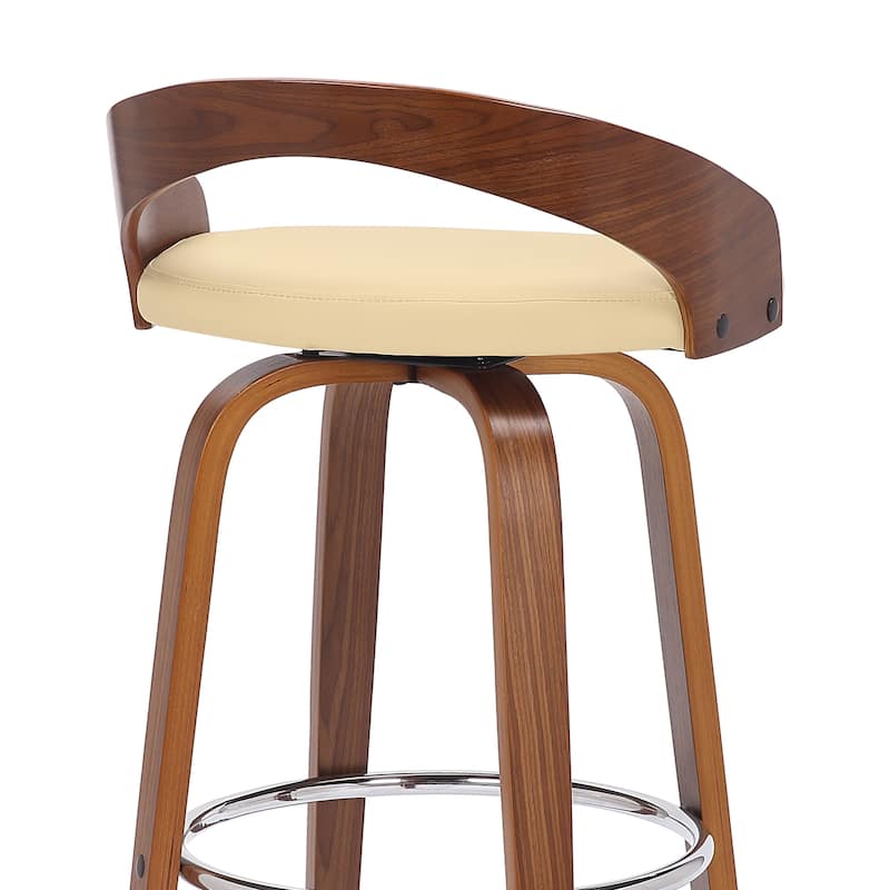Carson Carrington Solavagen Mid-Century Modern Swivel Counter or Bar Stool