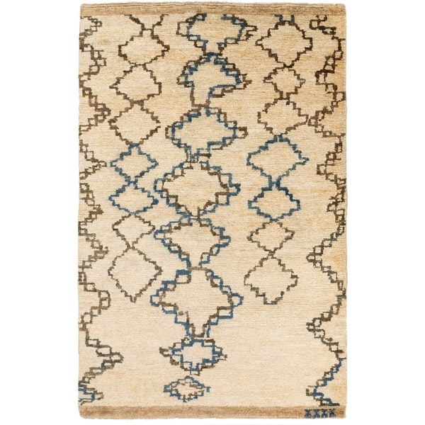 slide 2 of 7, Hand-Knotted Dusky Jute Area Rug