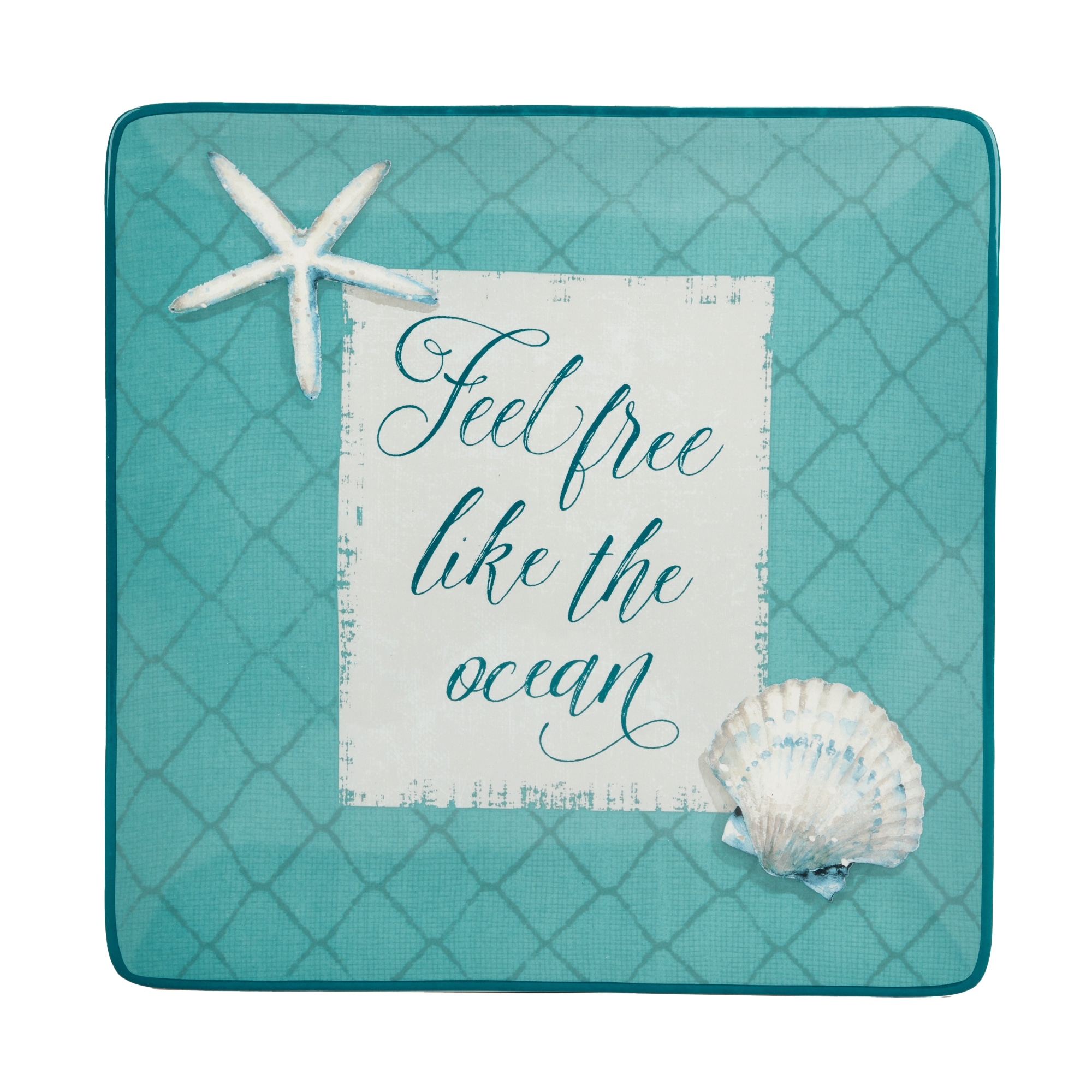 Certified International Ocean View Square Platter - 12.5" x 12.5" x 1.25"