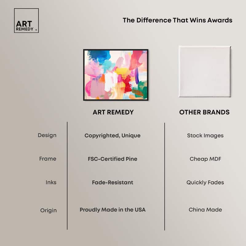 Pastel Riot II Colorful Canvas by Art Remedy