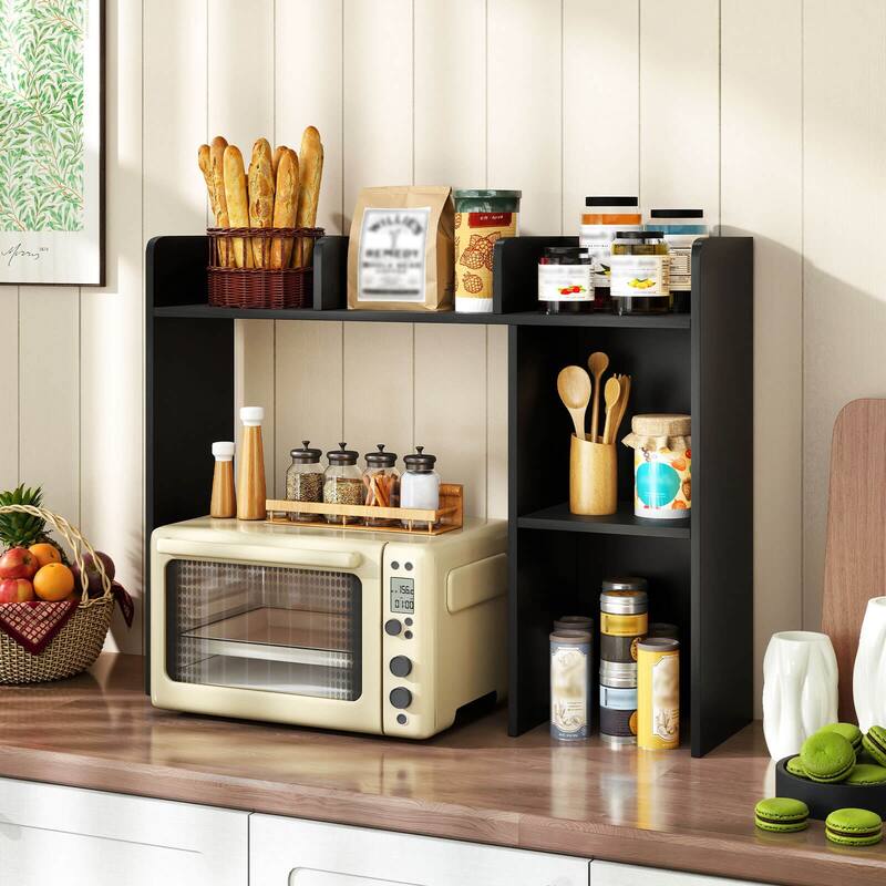 Costway Desk Bookshelf Desktop Storage Organizer Display Shelf Rack