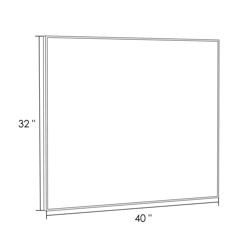 QuivaraView Wall Mounted Aluminum Frame Bathroom Vanity Mirror