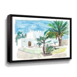 Ibiza Quiet Balearic Island Scene Gallery Wrapped Floater-framed Canvas ...