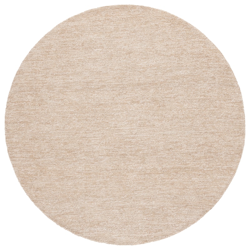SAFAVIEH Handmade Natural Fiber Morena Casual Jute Rug - 6' Round - Natural/Bleach