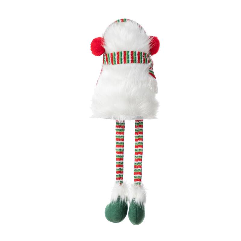 Glitzhome Christmas Hanukkah Fabric Gnome Shelf Sitter Holiday Decor