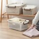 preview thumbnail 5 of 5, HANAMYA Stackable Storage Basket Organizer with Handle | Storage Bin, Set of 4