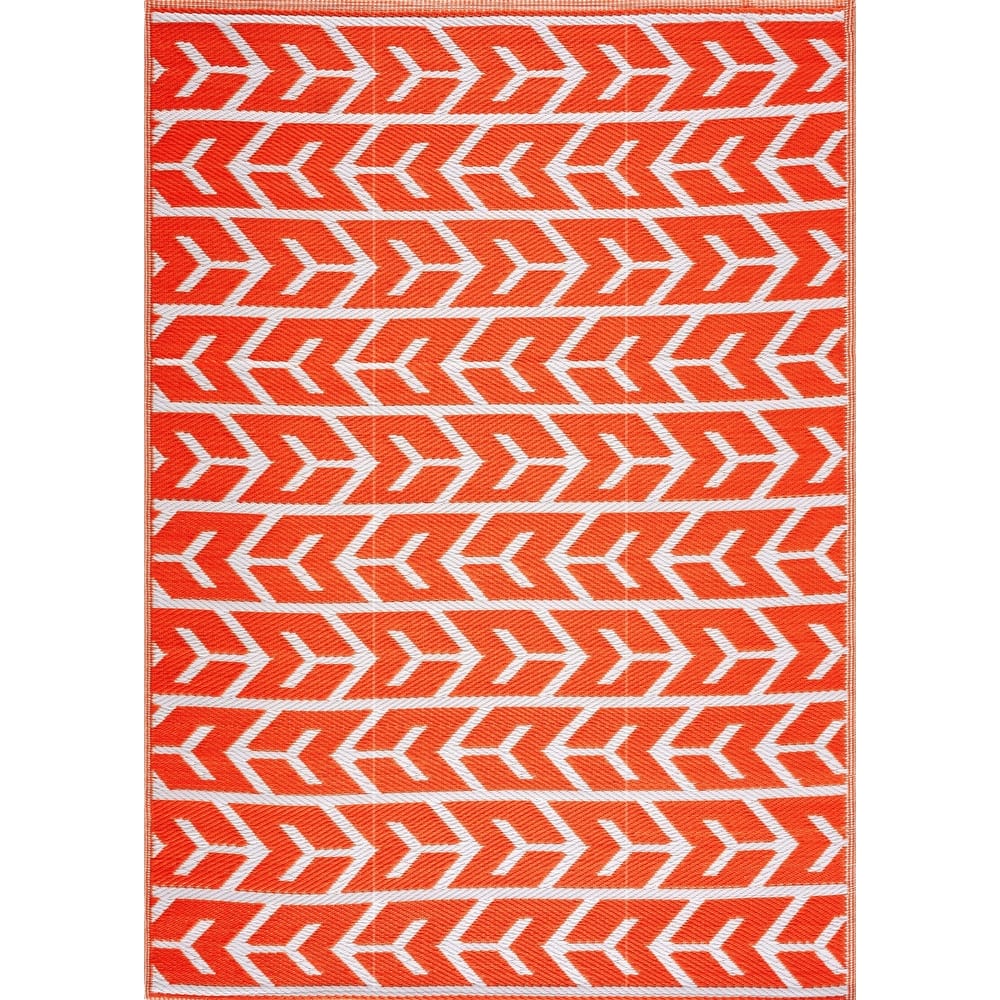 Playa Rug Outdoor Recycled Reversible Plastic Folded Mat/Rug Amsterdam Collection Lightweight & Weather, Water and UV Resistant