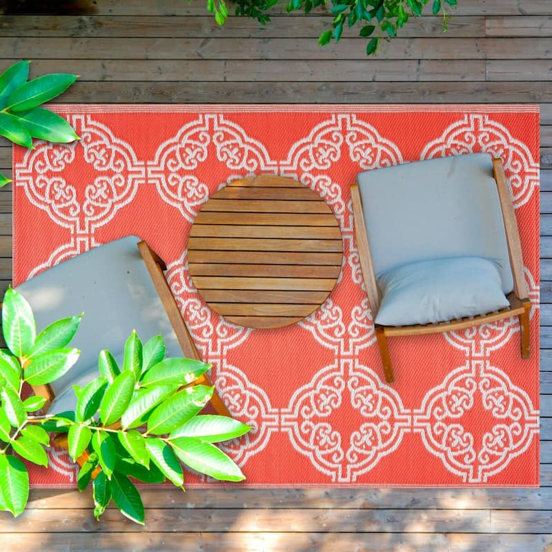Marrakech Design 100% Eco-friendly Lightweight Plastic Outdoor Mat/Rug