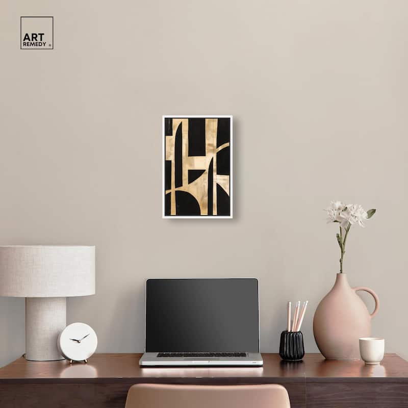 Noir and Gold II Canvas by Art Remedy