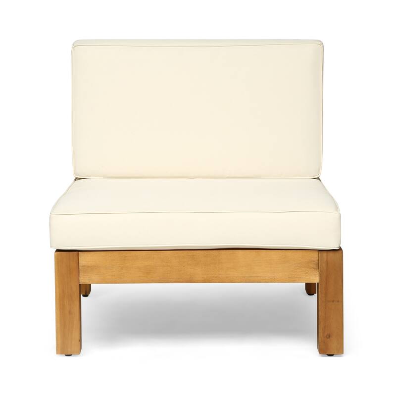 Oana Outdoor 5-seat Acacia Sofa and Club Chair Chat Set by Christopher Knight Home