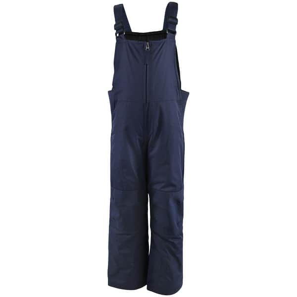 slide 1 of 1, Hudson Baby Unisex Snow Bib Overalls, Solid Navy 2T - Solid Navy
