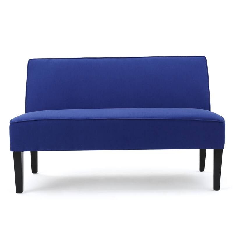 Modern Loveseat with Upholstered Fabric and Birch Wood Legs, for Living Room, Bedroom and Lounge