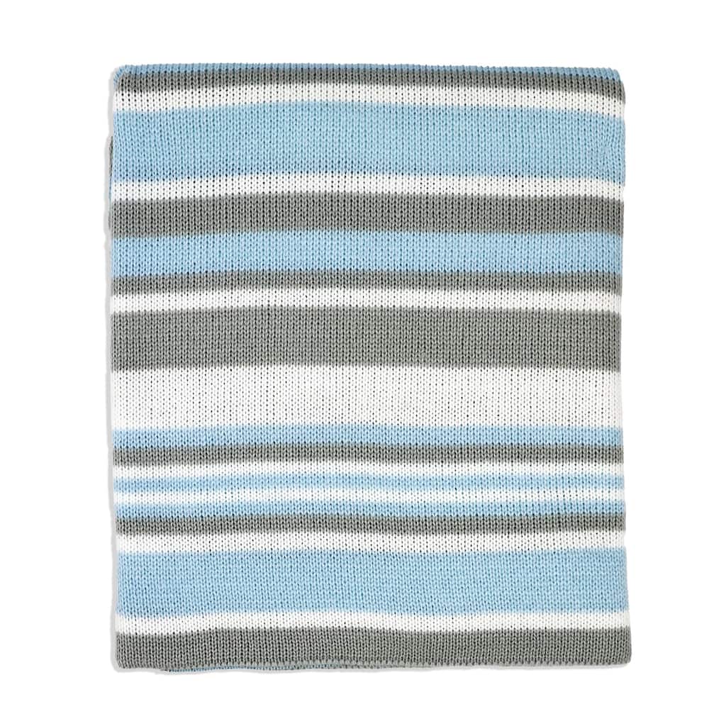 Striped Knit Baby Blanket - N/A