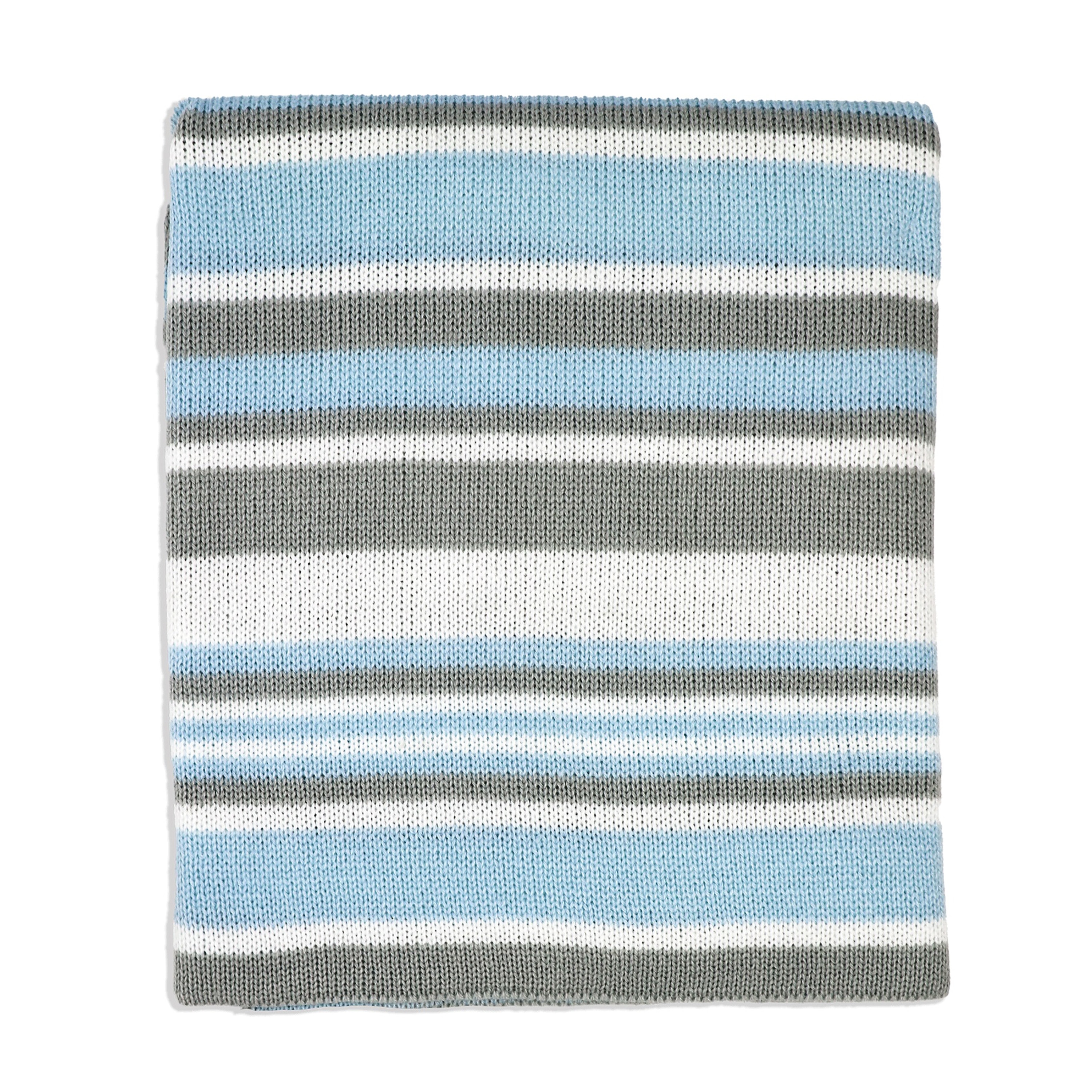 Striped Knit Baby Blanket