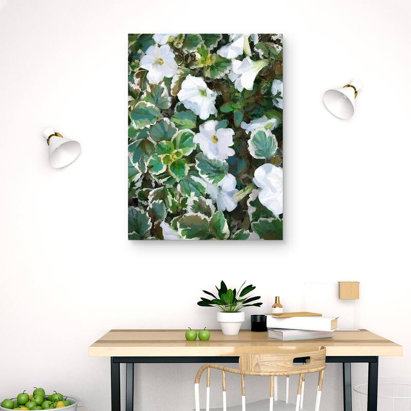 Petunia Garden by Studio Arts Canvas Art Print