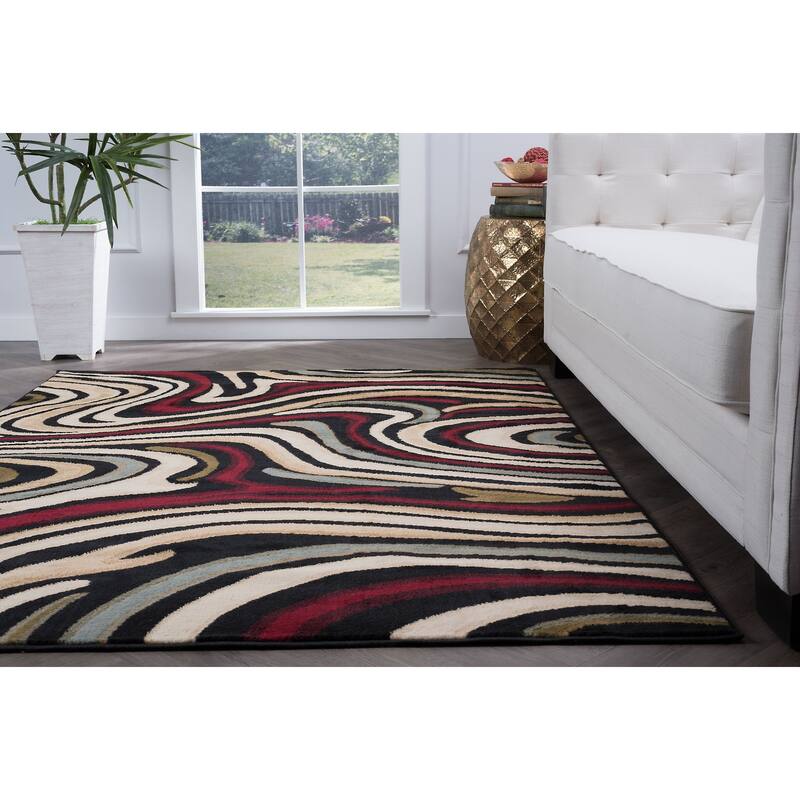 Lagoon Modern & Contemporary Abstract Indoor Area Rug