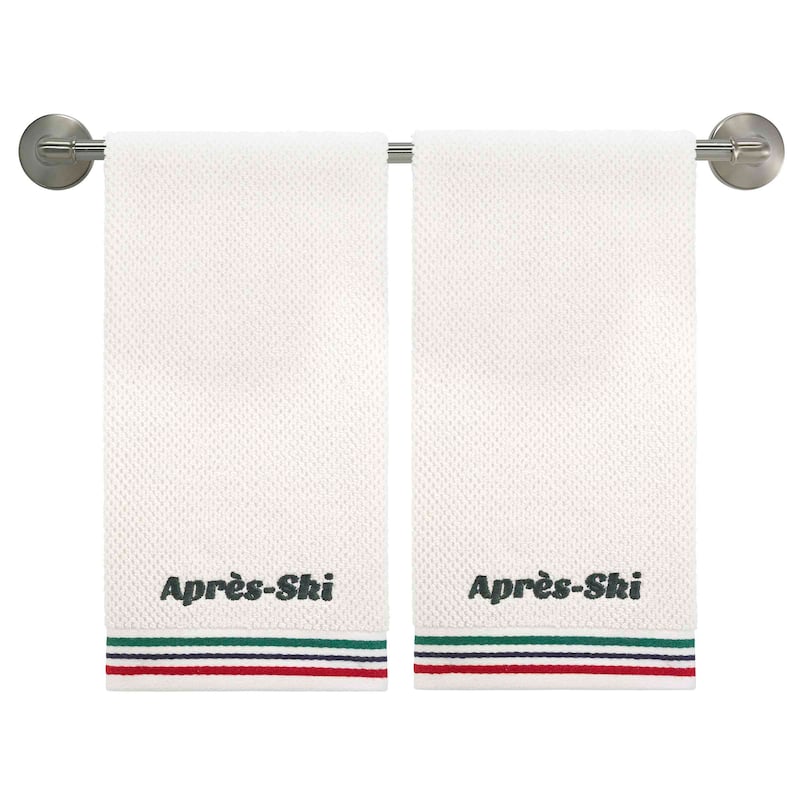 Izod Apres Ski 2-Pack Hand Towel Set