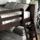 preview thumbnail 4 of 15, Dylan Transitional Walnut Solid Wood Convertible Bunk Bed by Furniture of America