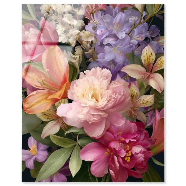 Over Bloom III Flower Art Pints Acrylic Print by Art Remedy - Bed Bath ...