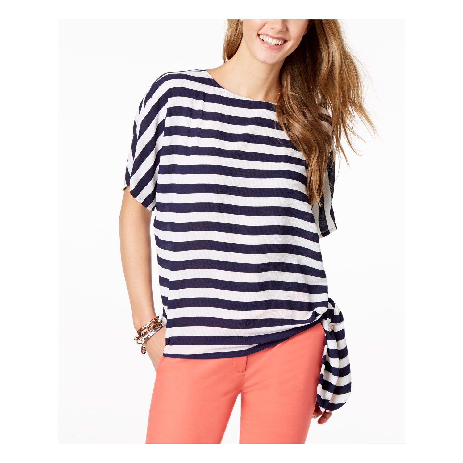 michael kors t shirt womens navy
