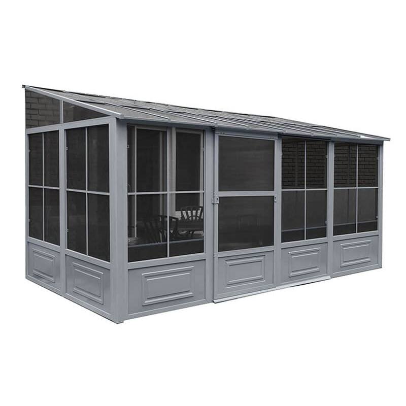 Gazebo Penguin Florence Wall-mounted Polycarbonate Roof Gazebo 10'