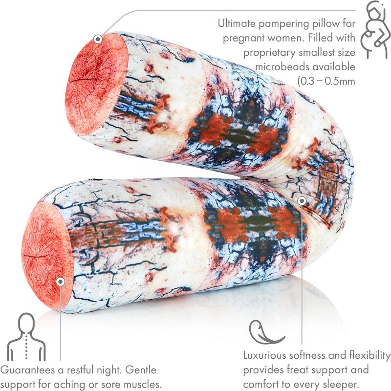 Log Cover Only - Body Pillowcase - Spandex/Nylon Blend for Silky Touch