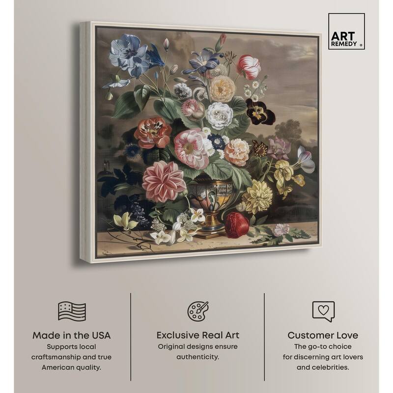 Classical Dream Vase II Canvas by Art Remedy