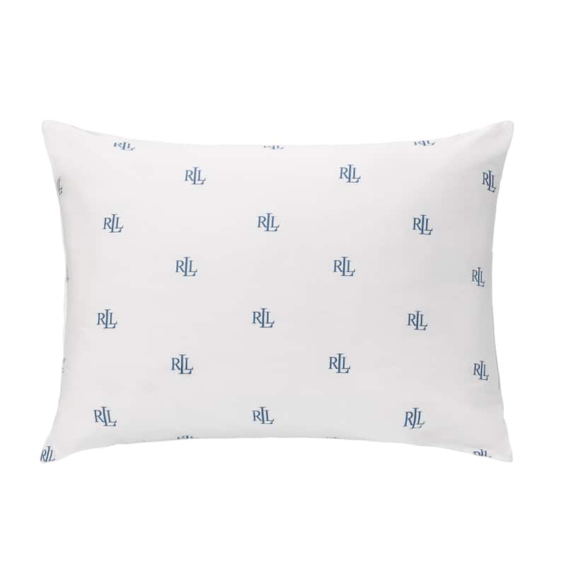 Lauren Ralph Lauren Logo Bed Pillows 2 Pack - White