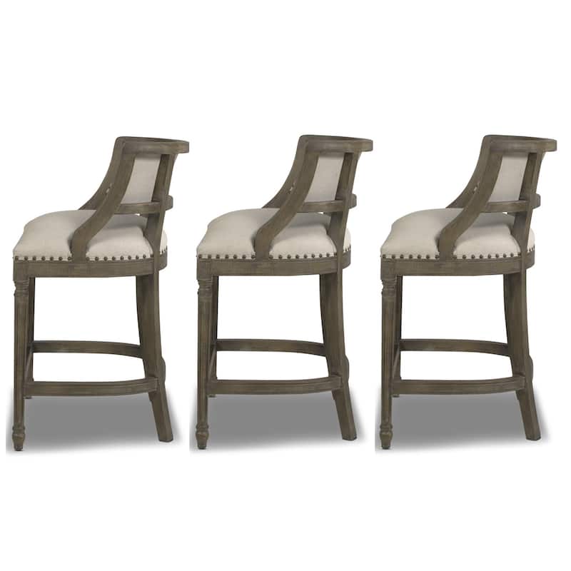 Paris Farmhouse Counter and Bar Stool with Backrest