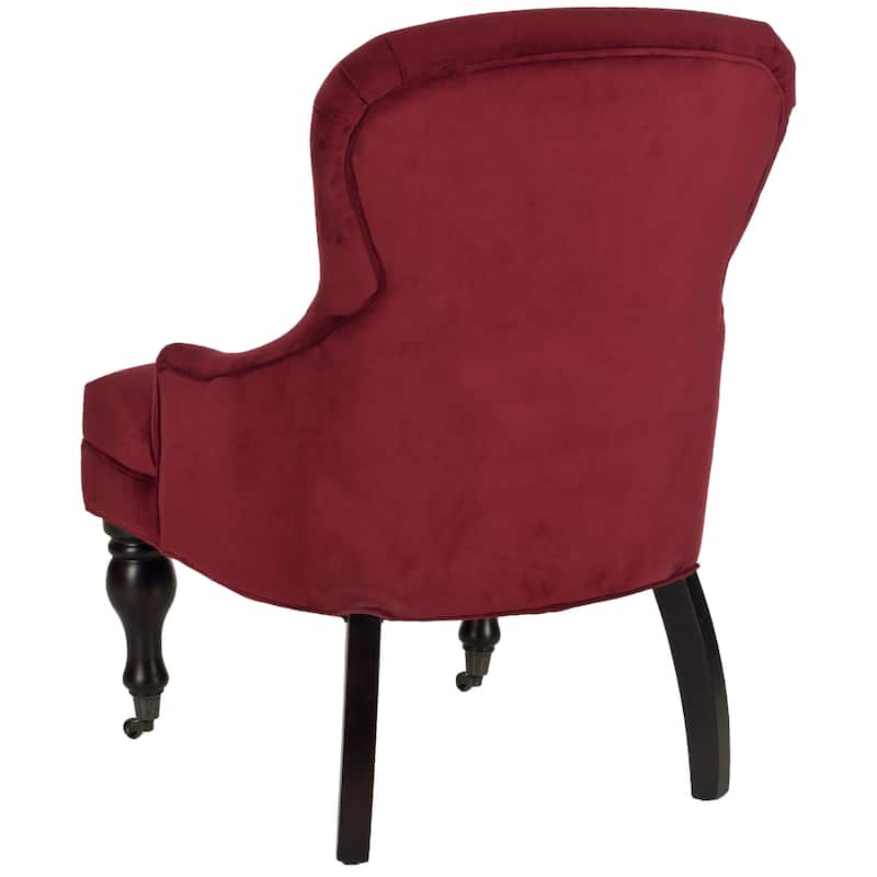 SAFAVIEH Chrissy Tufted Beige Petite Arm Chair - 23.6" x 28.7" x 34.6" - 24Wx29Dx35H