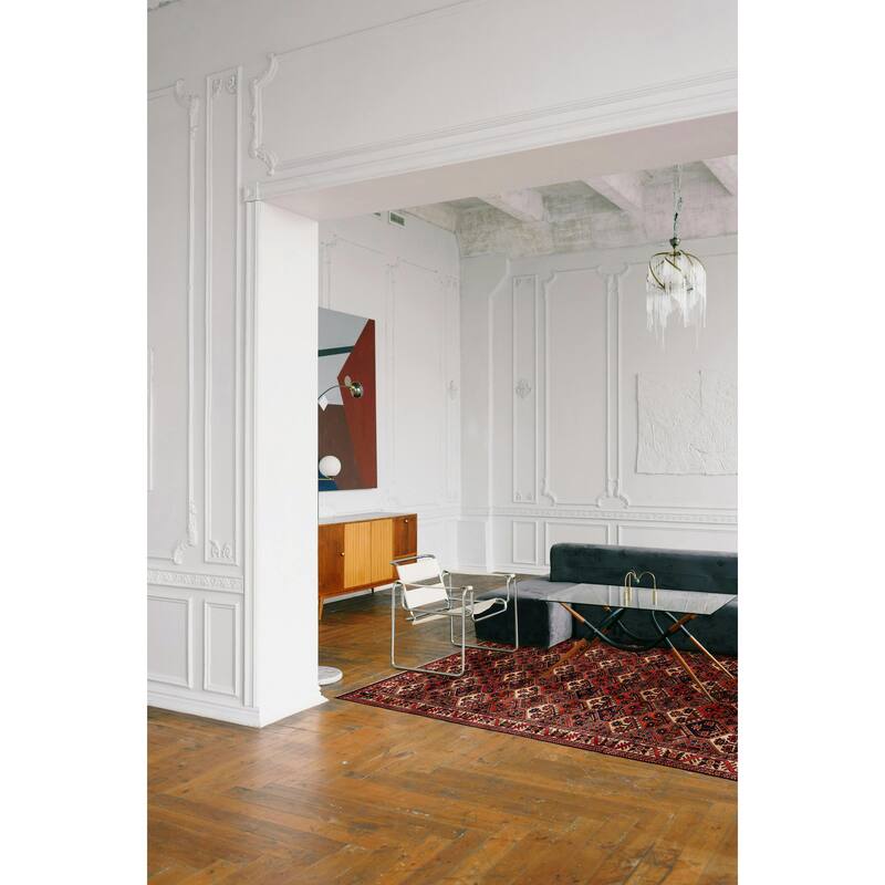 ECARPETGALLERY Hand-knotted Kayseri Vintage Red Wool Rug - 6'11 x 10'4