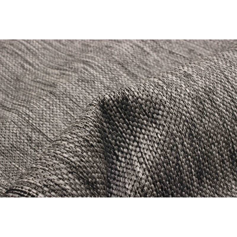 ECARPETGALLERY Machine Woven Versach Grey Area Rug